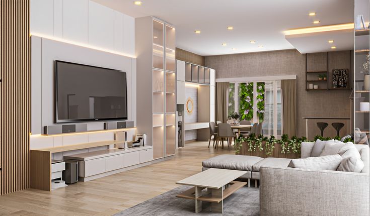 Desain interior ruang tamu minimalis