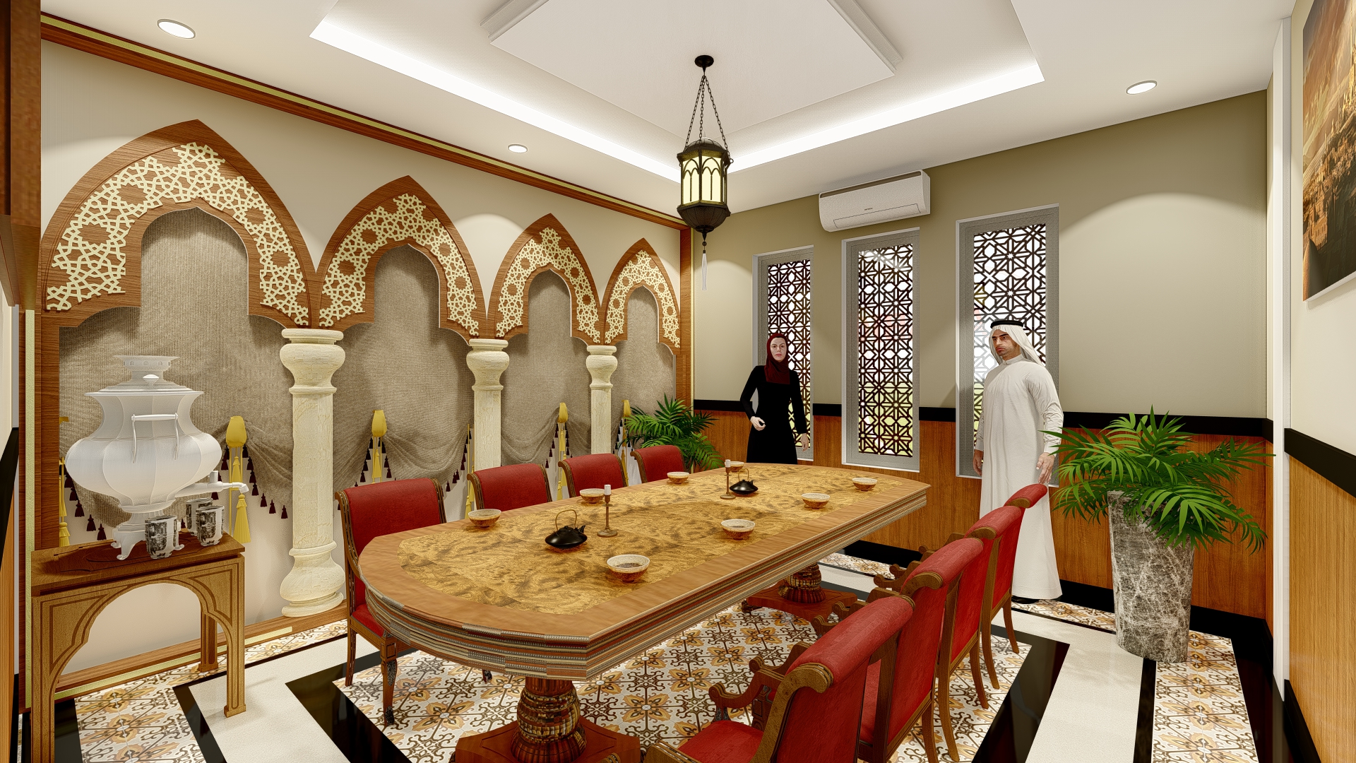 desain cafe ala timur tengah