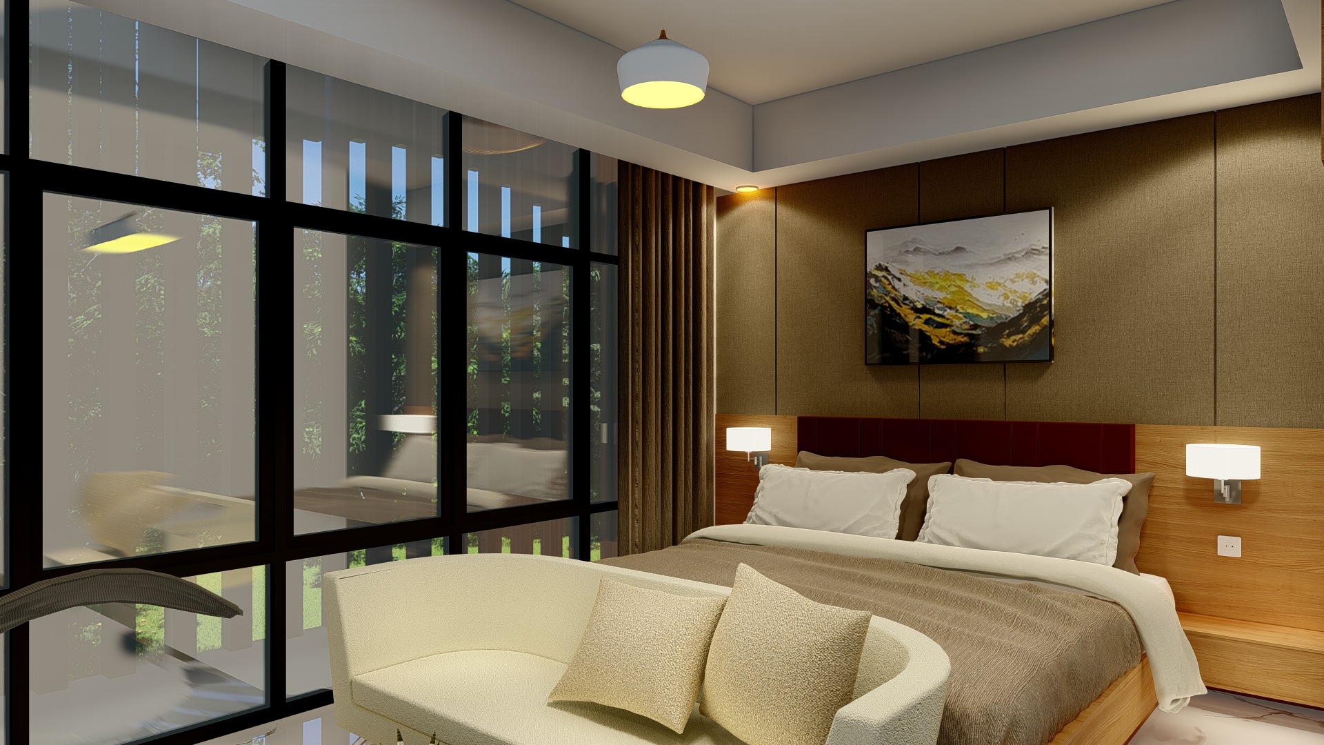 desain kamar minimalis di hotel siantar