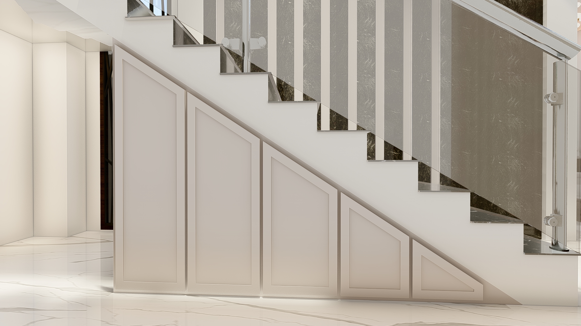 desain lemari bawah tangga