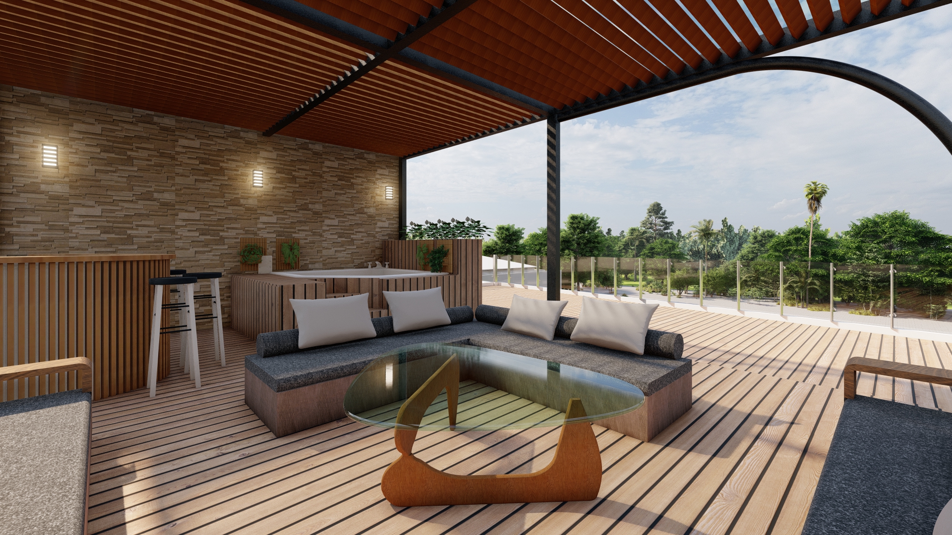 desain rumah yang ada cafenya