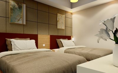 Desain Interior Kamar Hotel Minimalis di Medan