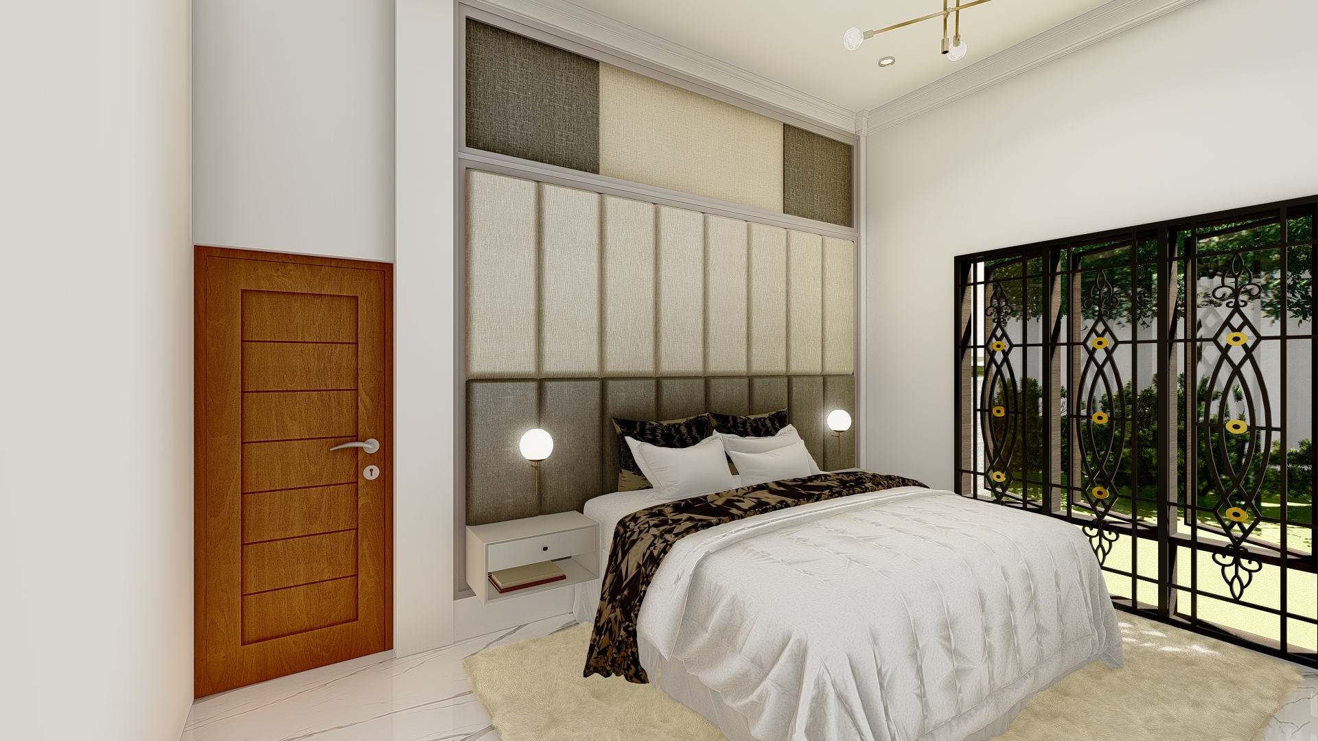 Desain Kamar Tidur Elegan