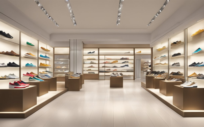 Jasa Interior Toko Sepatu di Medan