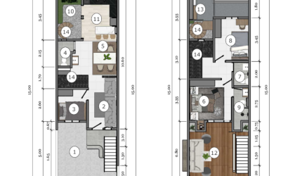 Denah Desain Rumah Modern